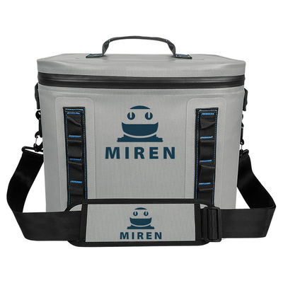 Light Grey 30 Can Soft Sided Cooler Waterproof Untuk Camping Picnic OEM ODM
