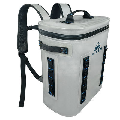 Ransel Tahan Air Pendingin Lembut Abu-abu Muda Kapasitas 20L Bahan TPU