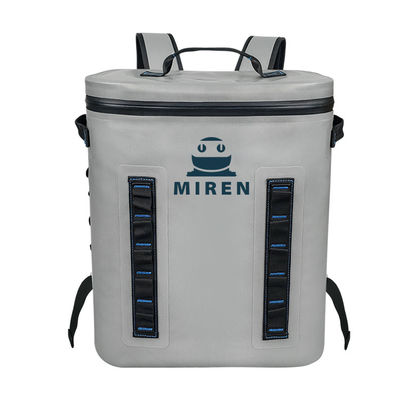 Ransel Tahan Air Pendingin Lembut Abu-abu Muda Kapasitas 20L Bahan TPU
