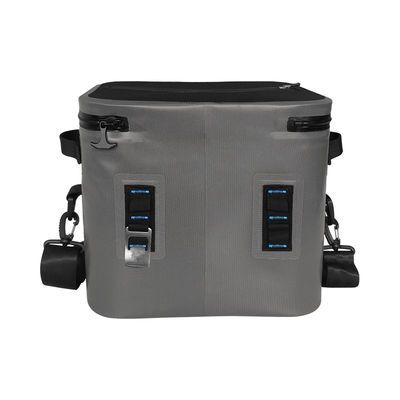 Square 24 Can Cooler Bag Warna Dark Grey Untuk Aktivitas Outdoor OEM ODM