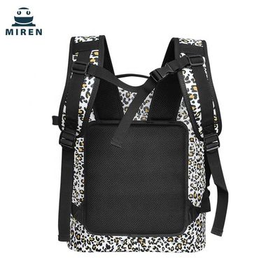 Tas Pendingin Piknik Tahan Air TPU, Ransel Pendingin Terisolasi Leopard Kamuflase 20L