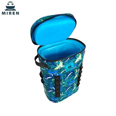 Tas Pendingin Piknik Lembut Pola Kamuflase Bahan TPU Kapasitas 29 Kaleng Untuk Berkemah