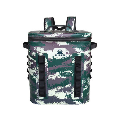 Tas Pendingin Piknik Lembut Multifungsi, Camo Insulated Backpack Cooler Untuk Memancing