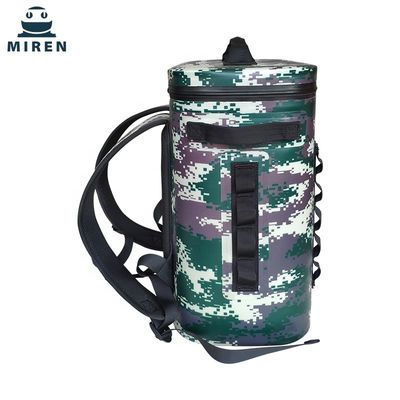 Tas Pendingin Piknik Lembut Multifungsi, Camo Insulated Backpack Cooler Untuk Memancing