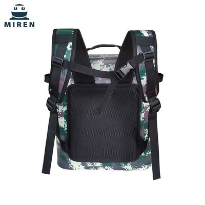 Tas Pendingin Piknik Lembut Multifungsi, Camo Insulated Backpack Cooler Untuk Memancing