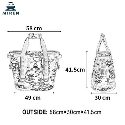 Tas Pendingin Piknik Berpendingin 30L Tahan Air Untuk Jalan-Jalan