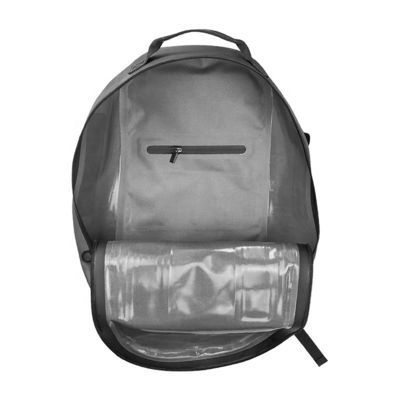 Ransel Mendaki Tahan Air Ringan Bahan TPU Warna Abu-abu Gelap OEM ODM
