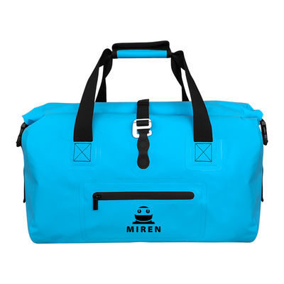 Portable Blue PVC Waterproof Dry Bag Kapasitas 35L Ringan