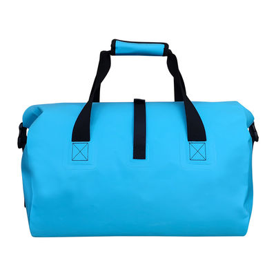 Portable Blue PVC Waterproof Dry Bag Kapasitas 35L Ringan