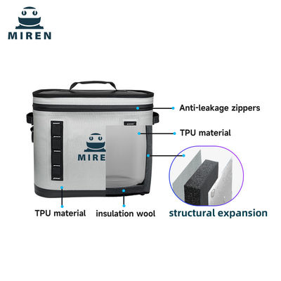 15.7in*10.6in*12.8in Multi Purpose Isolated Bag dengan 840DTPU Lining