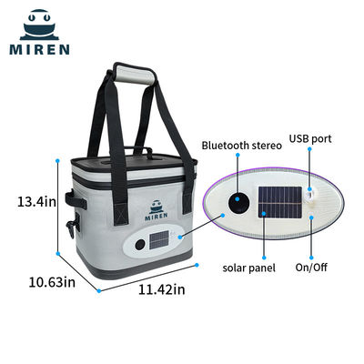 Tren Baru Produk Baru! 24-Kotak Isolasi Cooler Bag Dengan Bluetooth Audio Dan Lampu Ambient Berwarna