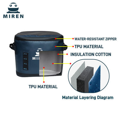 Zip adalah 14L Square Hopper Cooler dengan lapisan anti bocor yang bisa menahan 24 kaleng bir!