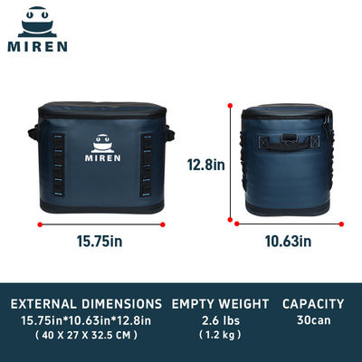 Zip Dipenjat 30 Kaleng Cooler Bag 20L Kapasitas Besar Soft Cooler Bag Untuk Piknik Dan Perjalanan Pantai