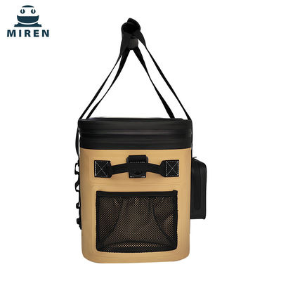 Tas pendingin 20L yang dapat disesuaikan dengan Khaki TPU yang terisolasi dan tahan kebocoran