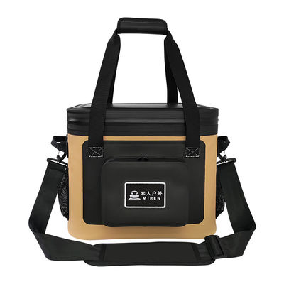 Tas pendingin 20L yang dapat disesuaikan dengan Khaki TPU yang terisolasi dan tahan kebocoran