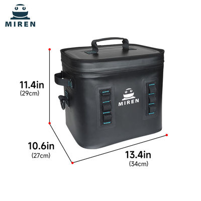 Kualitas Tinggi Disesuaikan Terisolasi Dan Kebocoran Proof 24 Kaleng Hitam Soft Cooler Bag