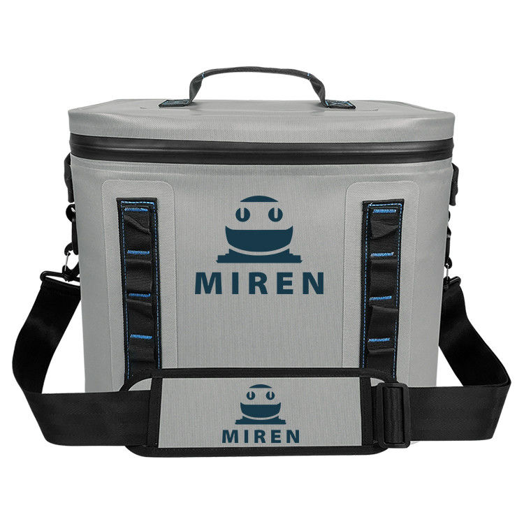 Light Grey 30 Can Soft Sided Cooler Waterproof Untuk Camping Picnic OEM ODM