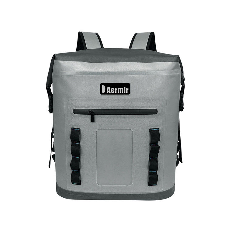 Tas Ransel Pendingin Non Woven Warna Abu-abu Muda Untuk Piknik Luar Ruangan