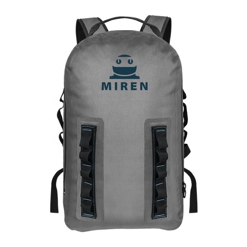 Ransel Mendaki Tahan Air Ringan Bahan TPU Warna Abu-abu Gelap OEM ODM